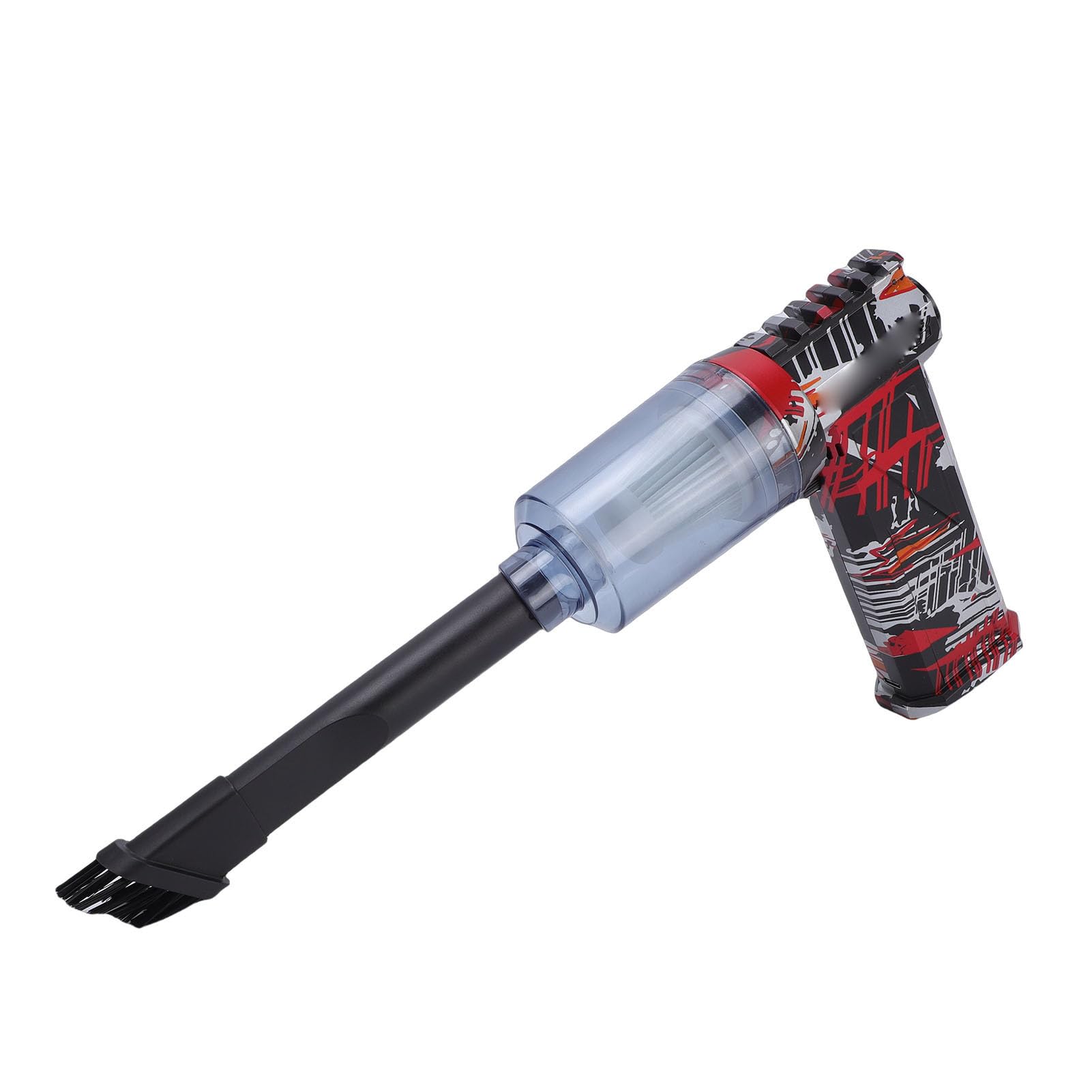 Compressed Air Duster, 180000RPM 58m s Airflow 8000mAh Battery Stepless Speed Regulation Electric Dust Blower with 2 Nozzles and Brush Heads, for Home Car Outdoor-image-2