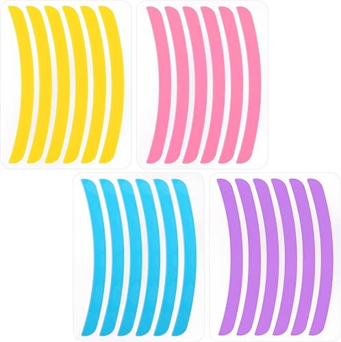 12 pares de almohadillas de elevación de pestañas, herramienta de cinta de silicona, varillas de elevación de pestañas, protectores de silicona para