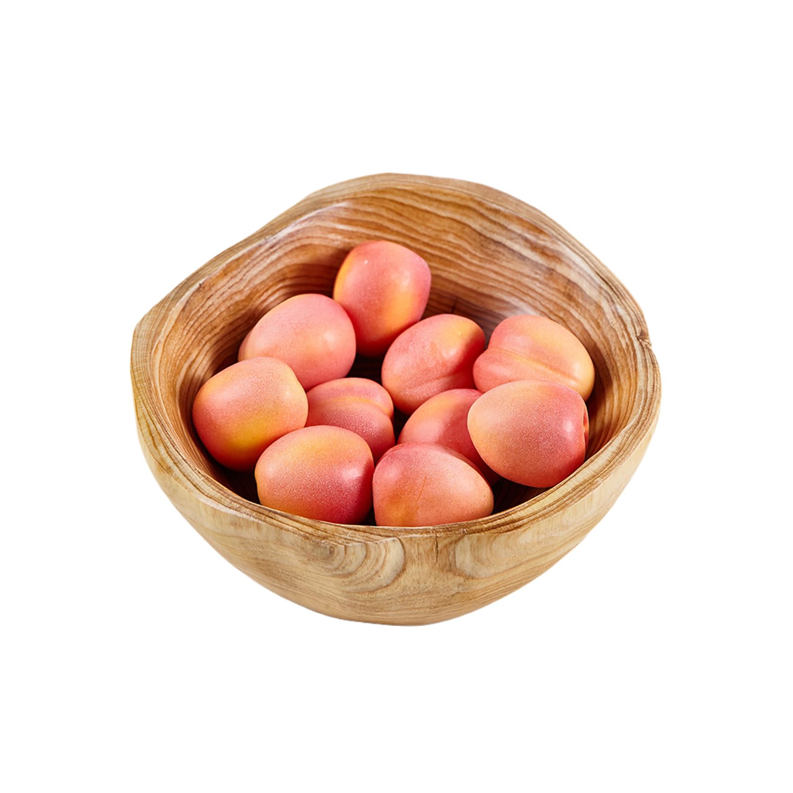 Cuenco de mezcla para ensalada y cajas de almacenamiento de madera rústica decorativas