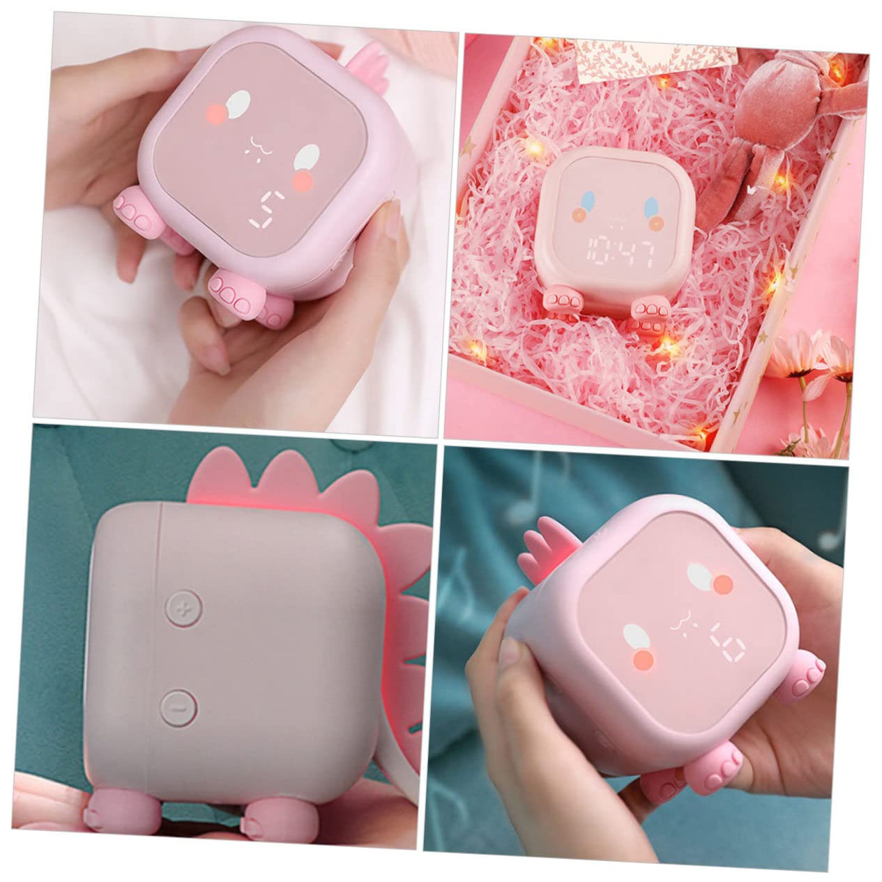 Cabilock Réveil USB en Silicone pour Garçon et Filles Lumière LED Douce, Design Moderne et Forme Unique, pour Chambre et Salon à Usage Domestique