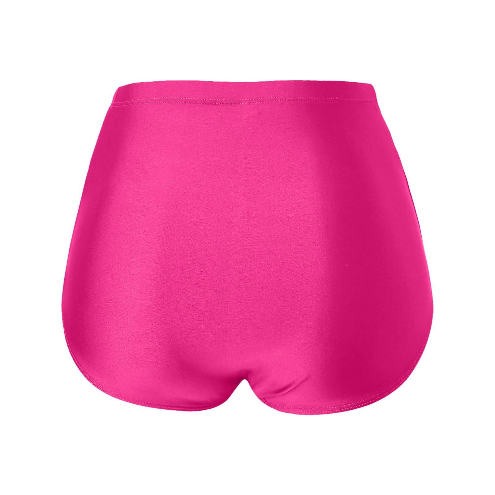 Generisch Conjunto de bikini para mujer, traje de baño para mujer, talla grande, parte inferior de bikini, pantalones cortos de playa, pantalones cortos de playa, parte inferior fruncida, traje de