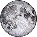 Puzzle 1000 Piezas,Puzzle Circular de la Luna,Redondo Puzzle,Juegos de Puzzle de 1000 Piezas,Puzzles para Adultos Puzzle.(Luna)