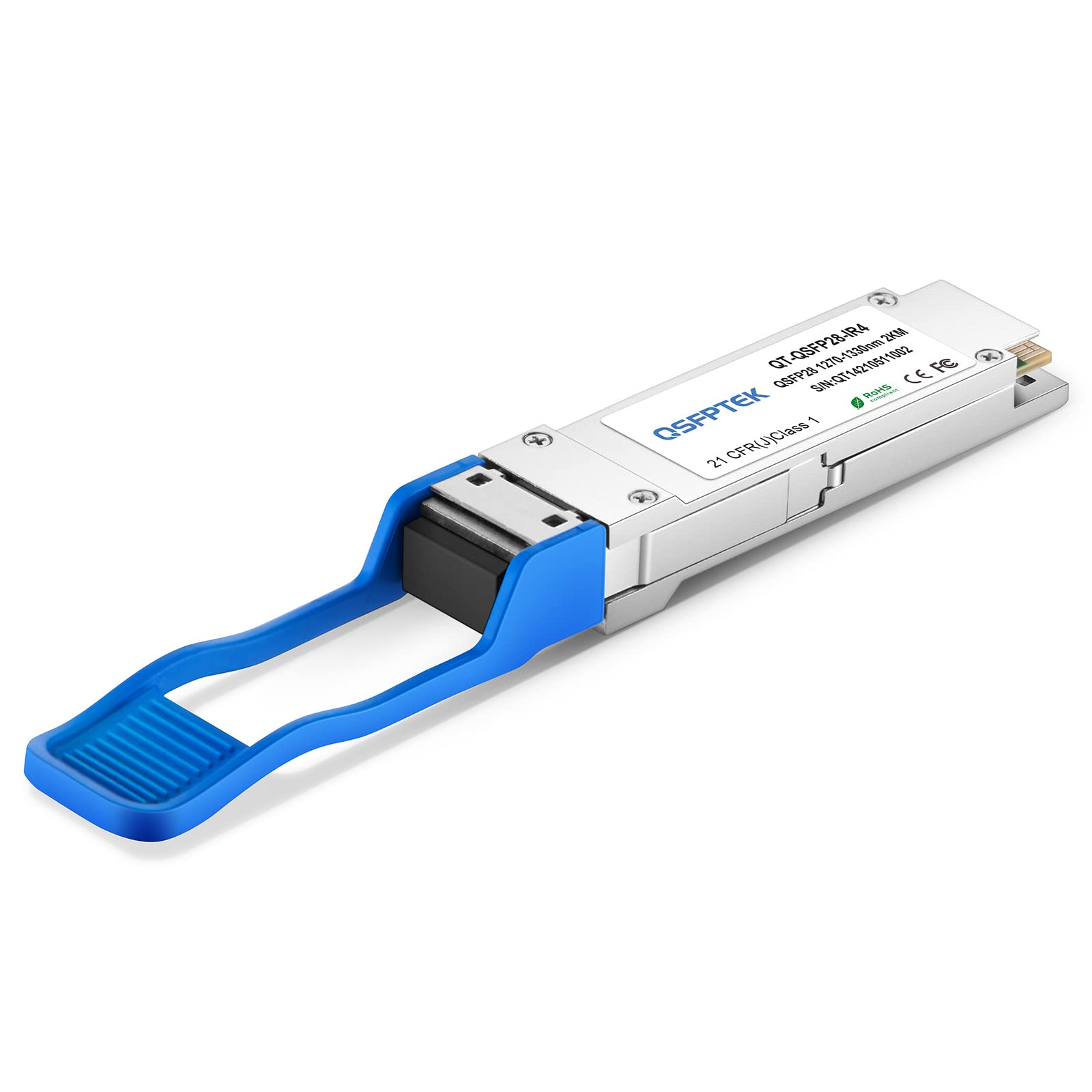 QSFPTEK 100GBASE-CWDM4 QSFP28 1310nm 2km DOM LC SMF Optical Transceiver Module for Mellanox MMA1L30-CM