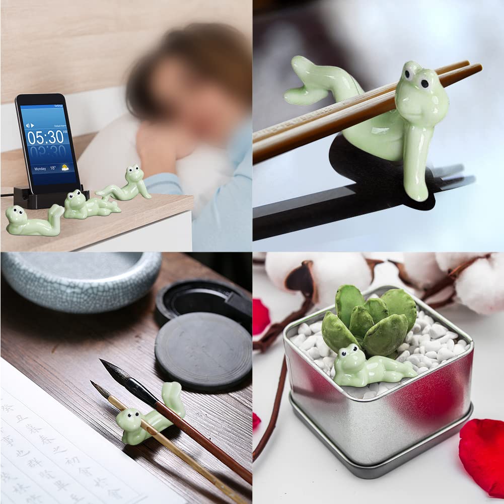 Amazon.com: WAYUTO 3Pcs Japanese Ceramic Chopstick Stand Rest Cute