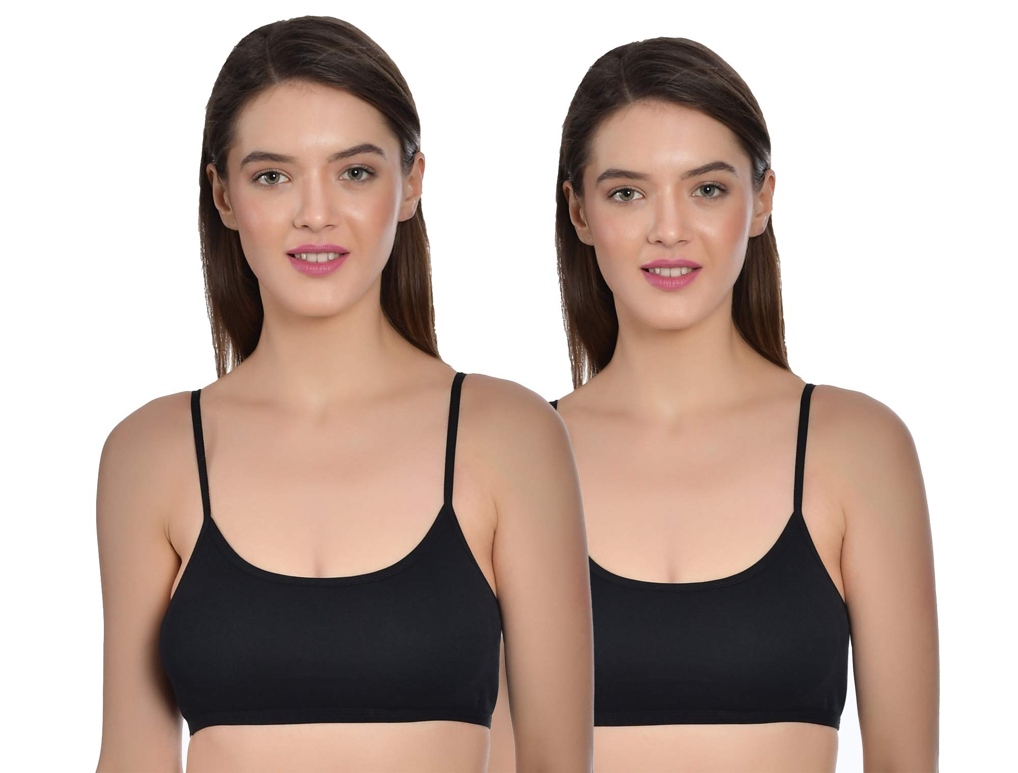 aimly Women's Cotton Non Padded Wire Free Sports Bra-picture-57