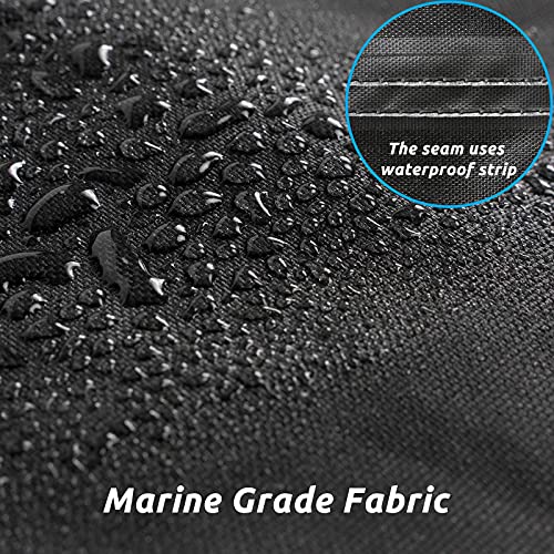 Mancro 961200BLK BOAT COVER Cover, 17-19Ft Waterproof Trailerable Boat Cover thumb #3