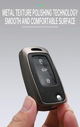Miniatura 9 de ontto Funda para llavero de automóvil de protección completa, compatible con Volkswagen Jetta Tiguan Passat Polo Beetle Golf GTIRMK6 5 Santan Sharan