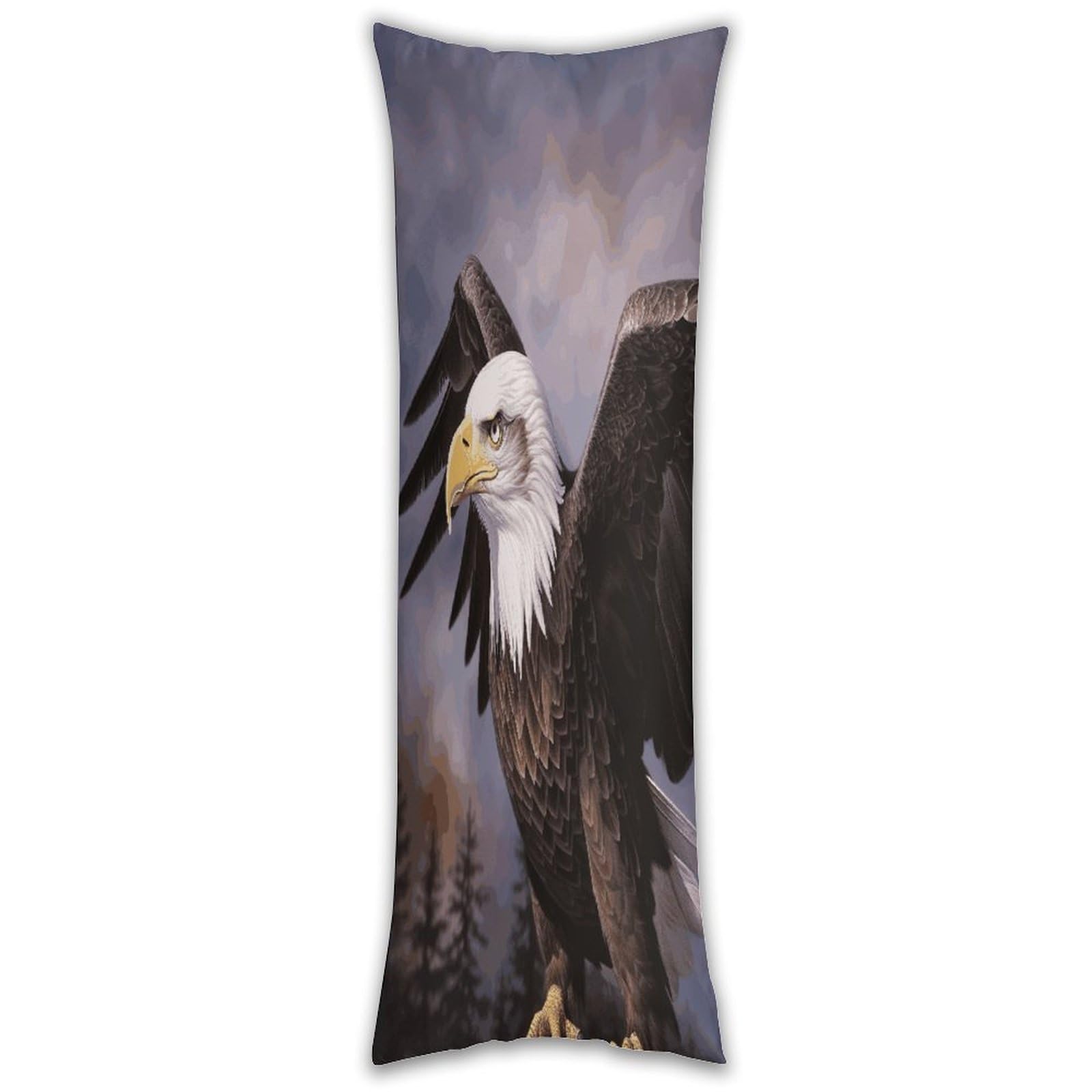 Bald Eagle Pillow Cases Breathable Vertical Long Pillowcase Body Pillowcase with Hidden Zipper Closure Soft and Cozy Pillow Cover 20x54 Inches for Bedroom Couch