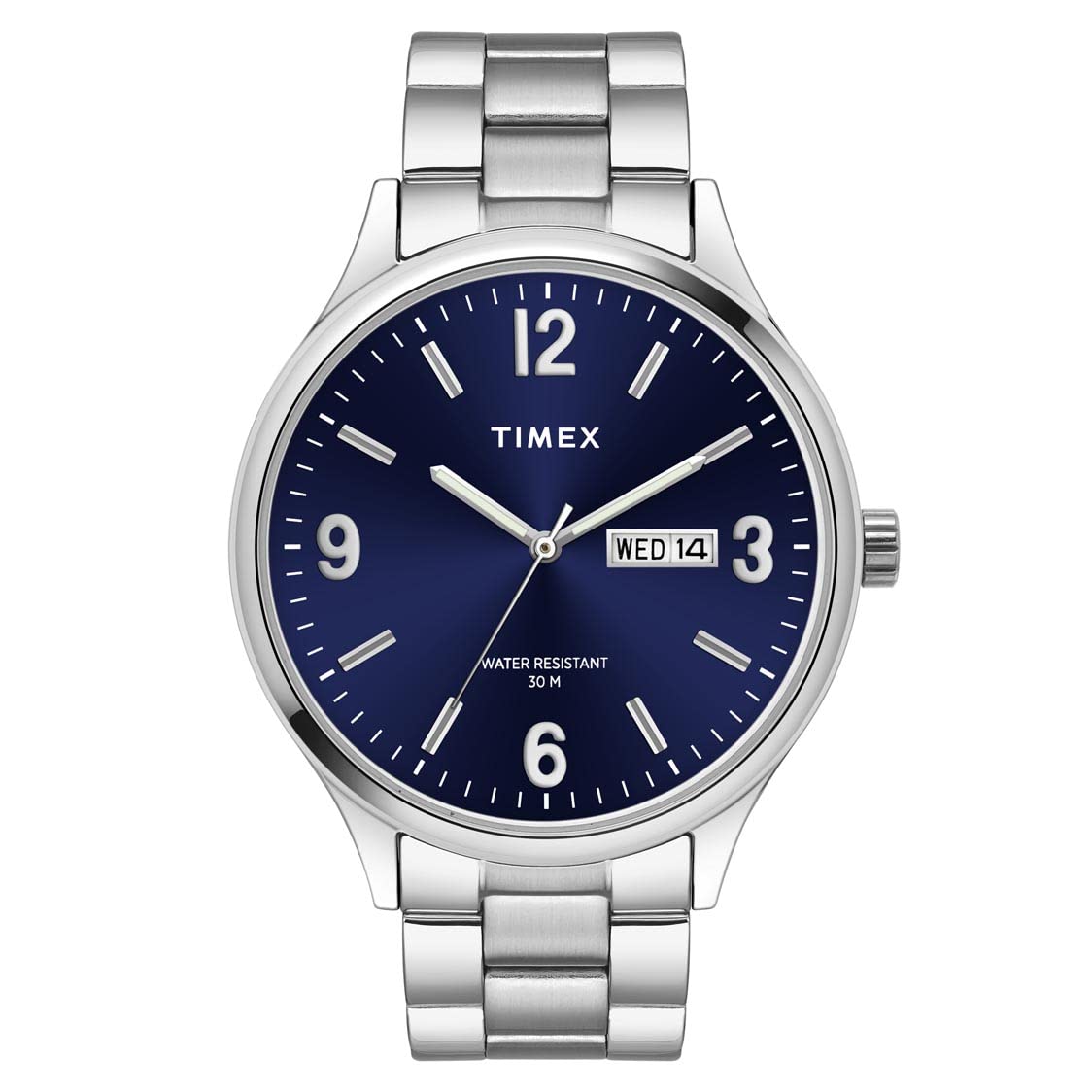 TIMEX Men Stainless Steel Multifunction Analogue Blue Dial Watch - Tweg18420, Band Color-Silver (B0BL18NY8C) Amazon Price History, Amazon Price Tracker