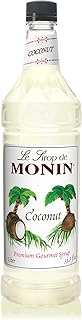 Monin - Coconut Syrup, Sweet and Rich, Great for Cocktails and Smoothies...