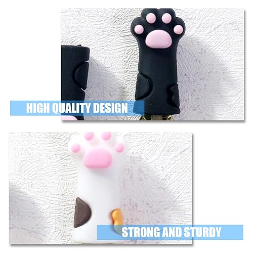 Miniatura 4 de 8 fundas protectoras para pezones, lindas patas de gato, cubiertas protectoras para cutículas de animales, tapas para pinzas de uñas, etc