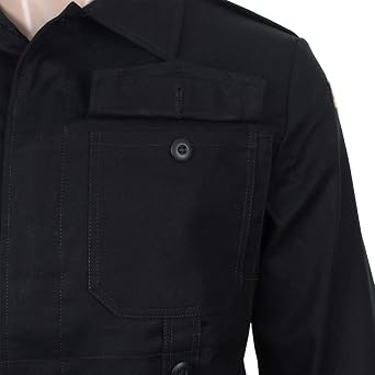 Mil-Tec BW Moleskin Jacket Black Size XL Reg (9)