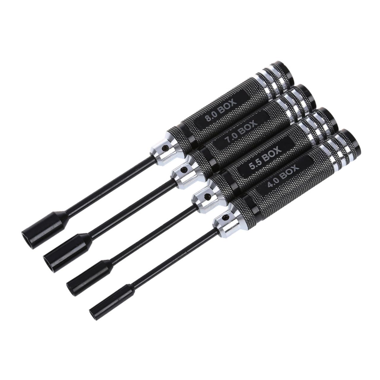 NOLITOY 4 piezas Destornilladores Profesionales de Aluminio para Reparación Rc con Mango Ergonómico Antideslizante para Modelos y Automóviles Eléctricos