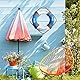 Nautische Rettungsring Dekoration Rettungsring Wandbehang Dekor Lebensring Home Wandtür hängen Dekor Strand Thema Home Dekoration,Blau & Weiß