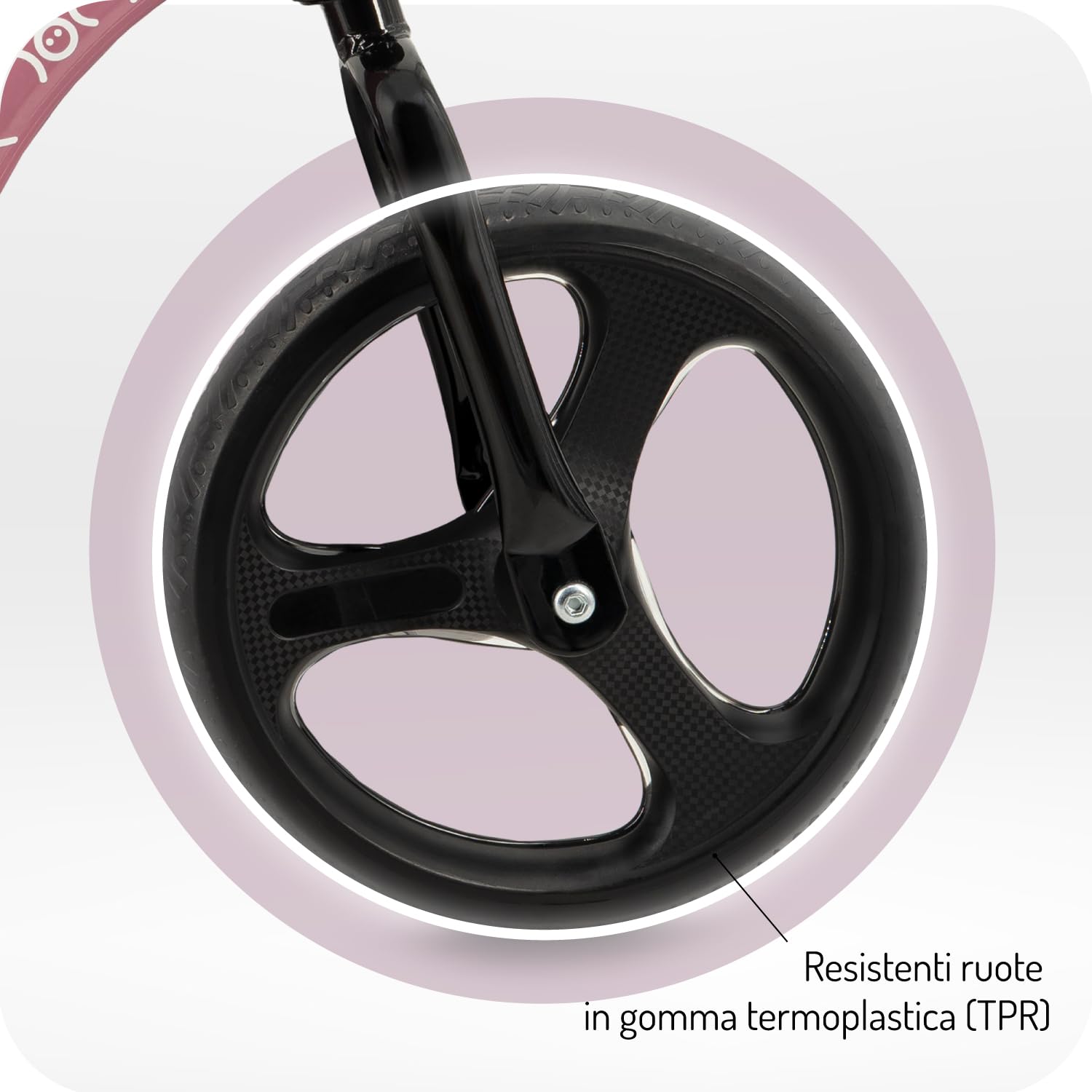 Momi Bicicletta senza pedali ISOKA per bambini 2+ anni (max 35 kg), telaio in metallo leggero 3,5 kg, regolazione altezza manubrio e sella senza attrezzi, ruote in gomma TPR con LED