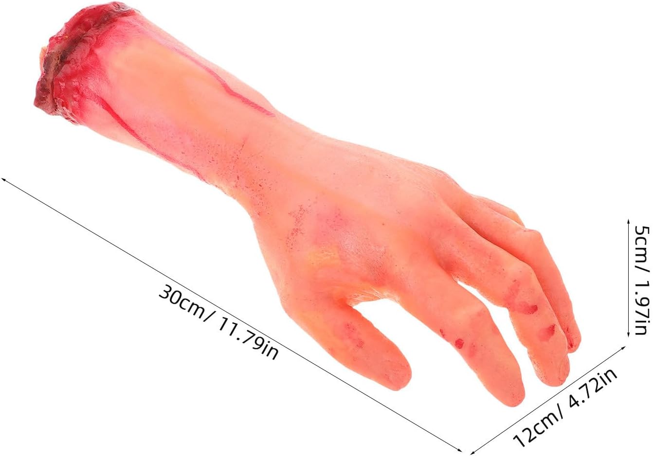 Abaodam Halloween Fake Hand Decoration Broken Hand Prosthetic Realistic Scary Party Props for Haunted House and Tricky Pranks
