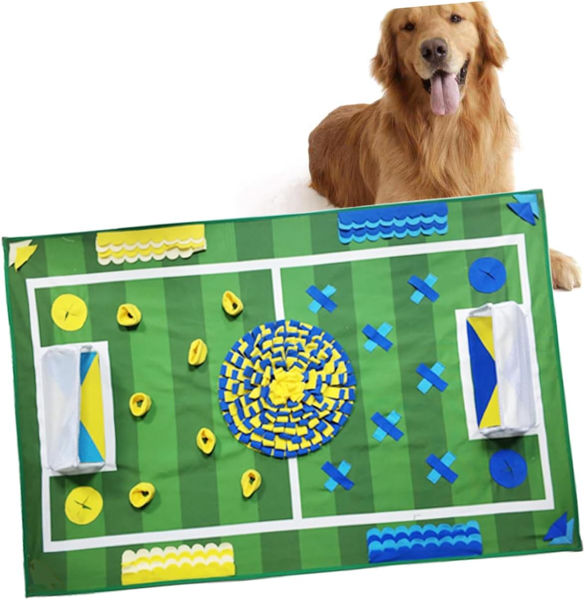 LIOOBO Dog Anxiety Toy Snuffle Mat for Dogs Breed Puzzle Mat Sniffing Training Pad
