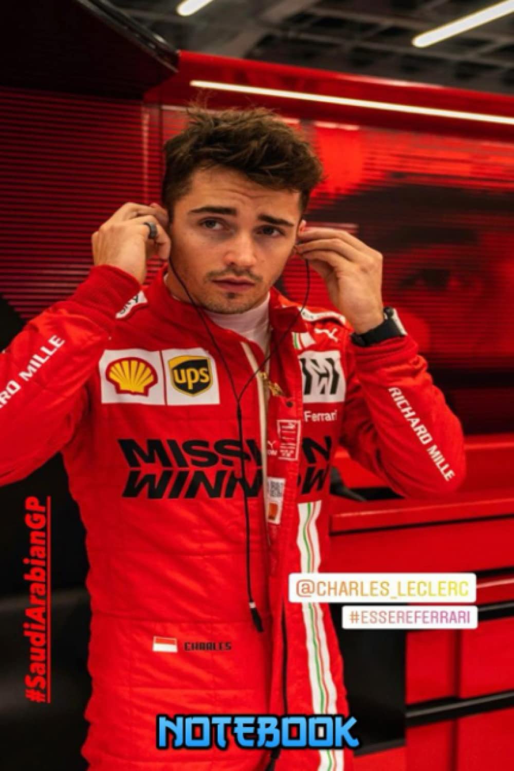 Notebook : Charles Leclerc Notebook Journal Gift Book for Writing, Thankgiving Notebook Gift Idea , for Fans #265