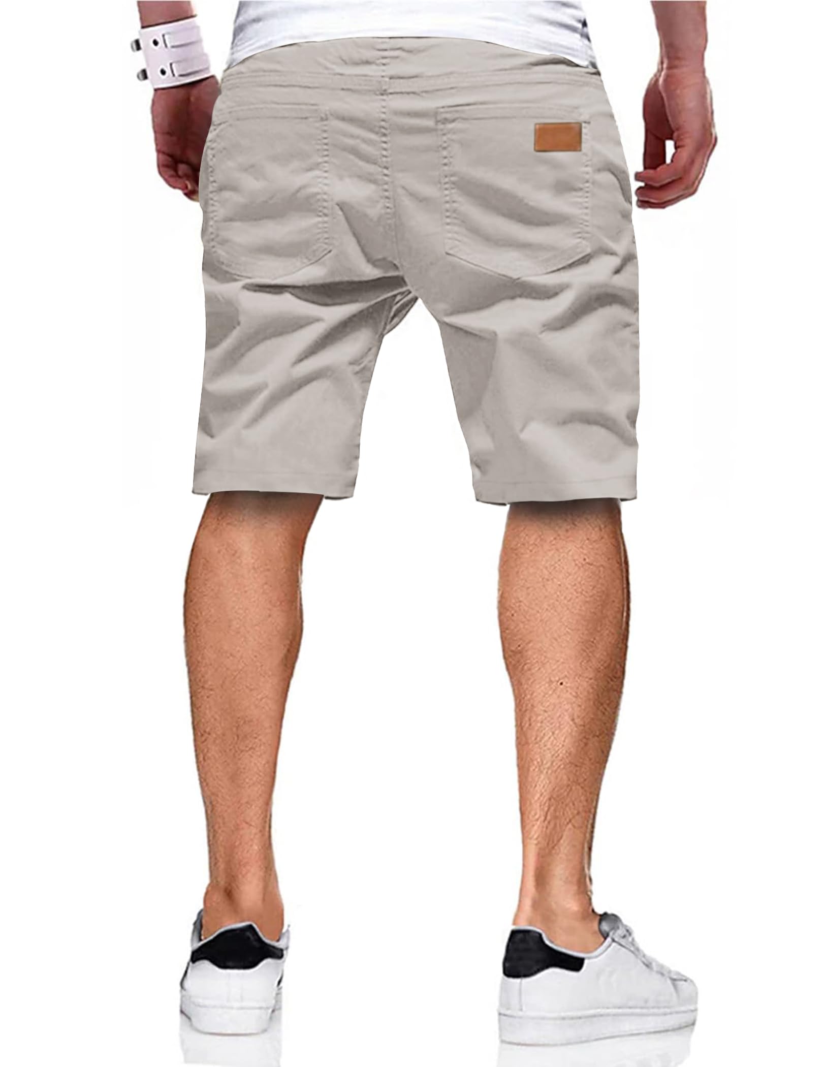 TARAINYA Pantalón Corto Hombre de Algodón Suave con Cordon Ajustable y Bolsillos