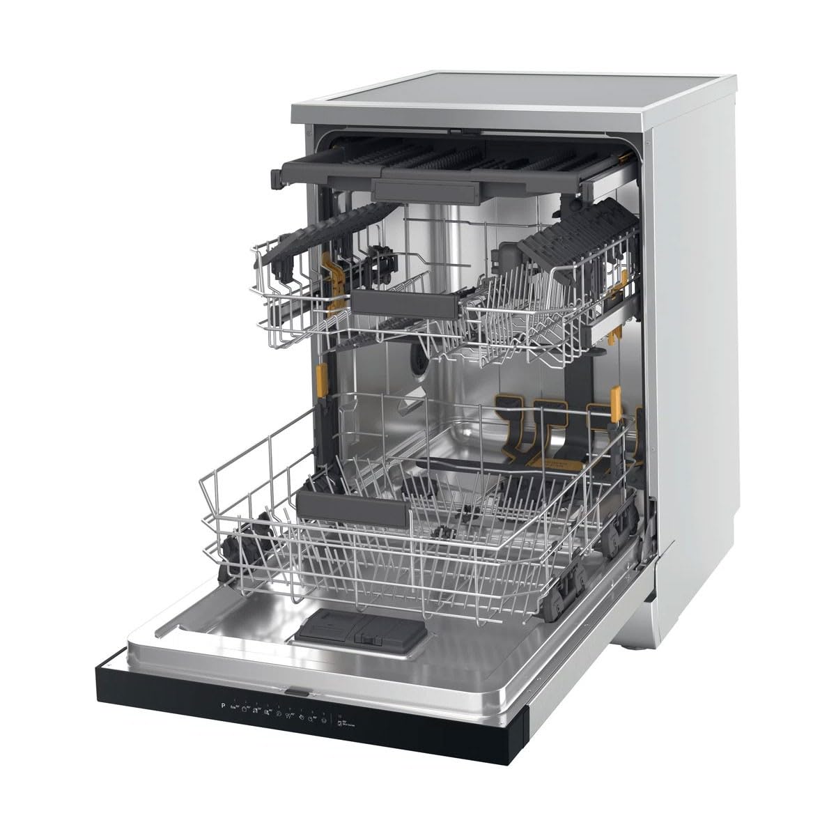 Lavavajillas Whirlpool W7FHP33X Clase D 15 Servicios 3 Programas Acero Inoxidable 3ª Bandeja