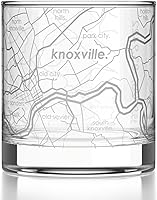 Vista 53 de Well Told Vaso de whisky grabado con mapa de Phoenix, Arizona Rocks, vaso de whisky antiguo (325ml, transparente), vaso de whisky grabado, regalos