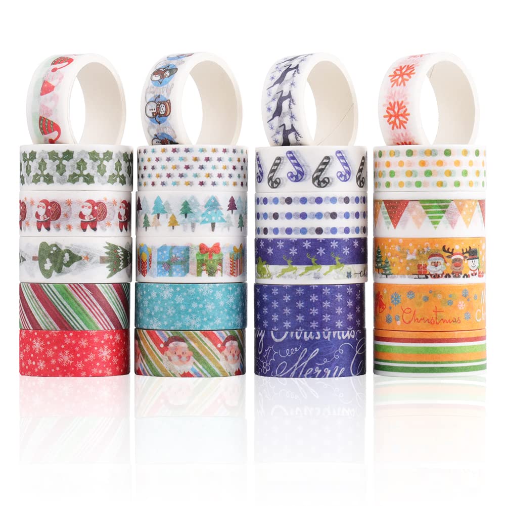 Kingovalley Lot de 15 rouleaux de ruban de Noël en satin gros-grain