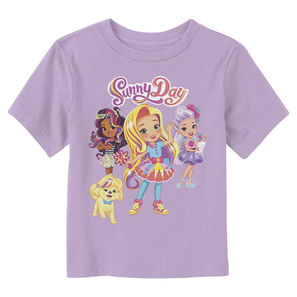 NickelodeonBoys Sunny Day Group Toddler Solid Crew Tee