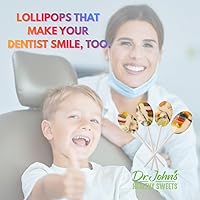 Vista 4 de Dr. John's - Caramelos sin azúcar, paletas saludables con cero azúcar, aperitivos bajos en calorías, dulces duros aptos para Keto, remolino