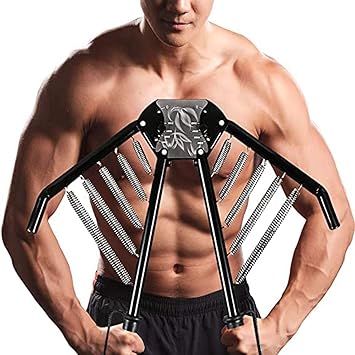 Amazon Rioki きんとれグッズ 大胸筋トレーニング器具 日本語取扱説明書 筋トレグッズ アームバー 胸筋 腕 手首 背筋 トレーニング器具 筋トレ器具 きんとれグッズ 30 60kg 調整可能 Na バーベル フィットネスバー