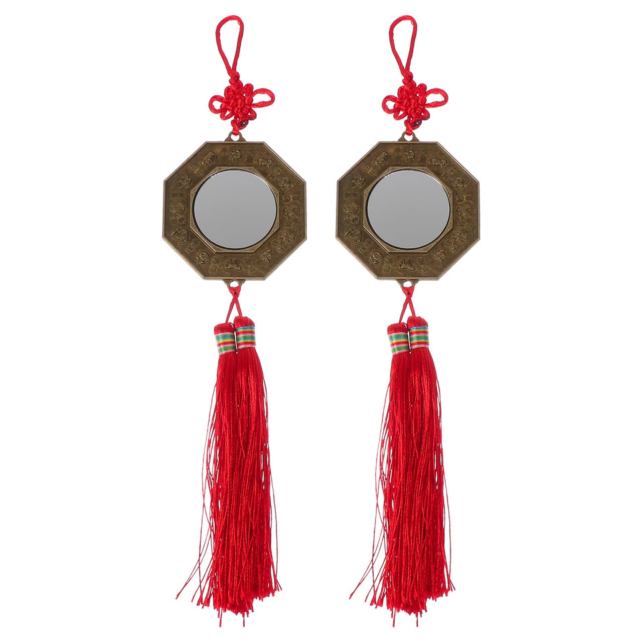 LALAFINA Pendentif Feng Shui en Alliage Unique 2pcs pour Décoration Maison Salon Effet Décoratif et Protection Les Esprits Malins