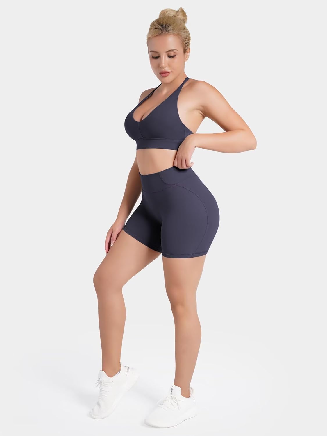 Sunzel No Front Seam High Waist Gym Shorts for Women, Squat Proof Biker Shorts with Tummy Control for Yoga Workout Running - Image 6