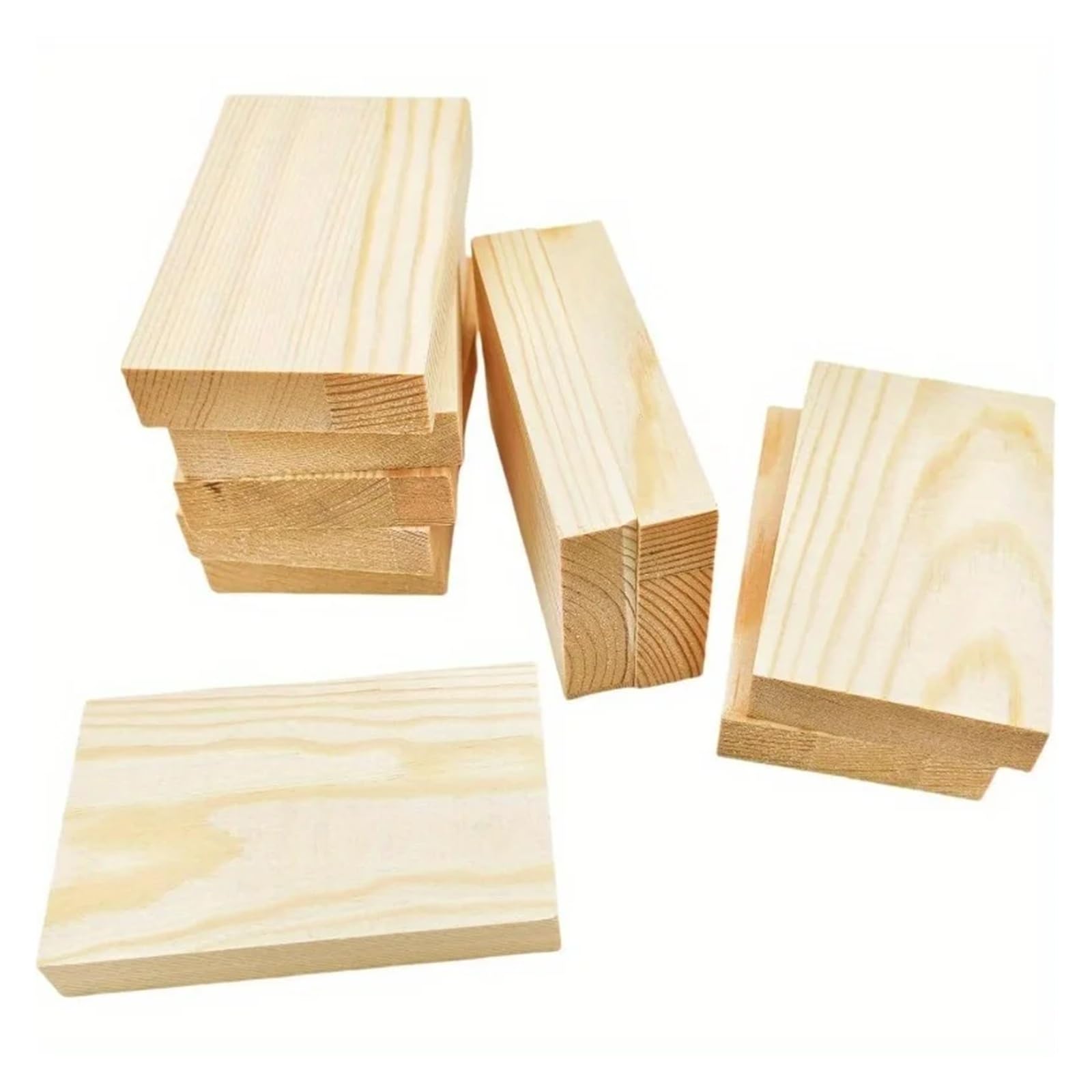 Nieobrobione cienkie deski z drewna Prostokątne wykroje z drewna sosnowego 10-11 cm DIY rzeźba malowanie pirografia opakowanie 5 lub 10 sztuk(Y170-10pcs)