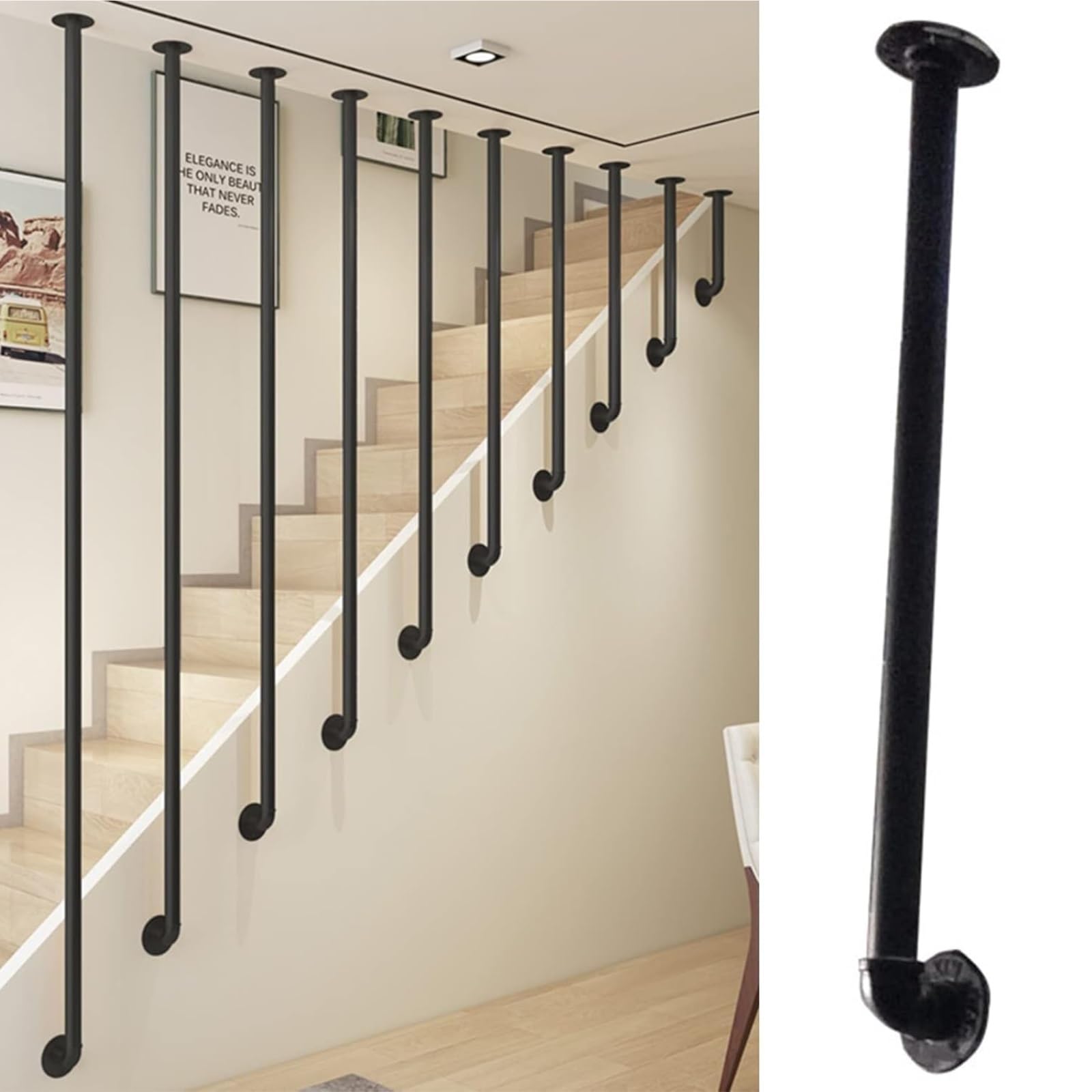 Stair Rail Scalable Stairs Handrail Modern Stair Handrail Banister