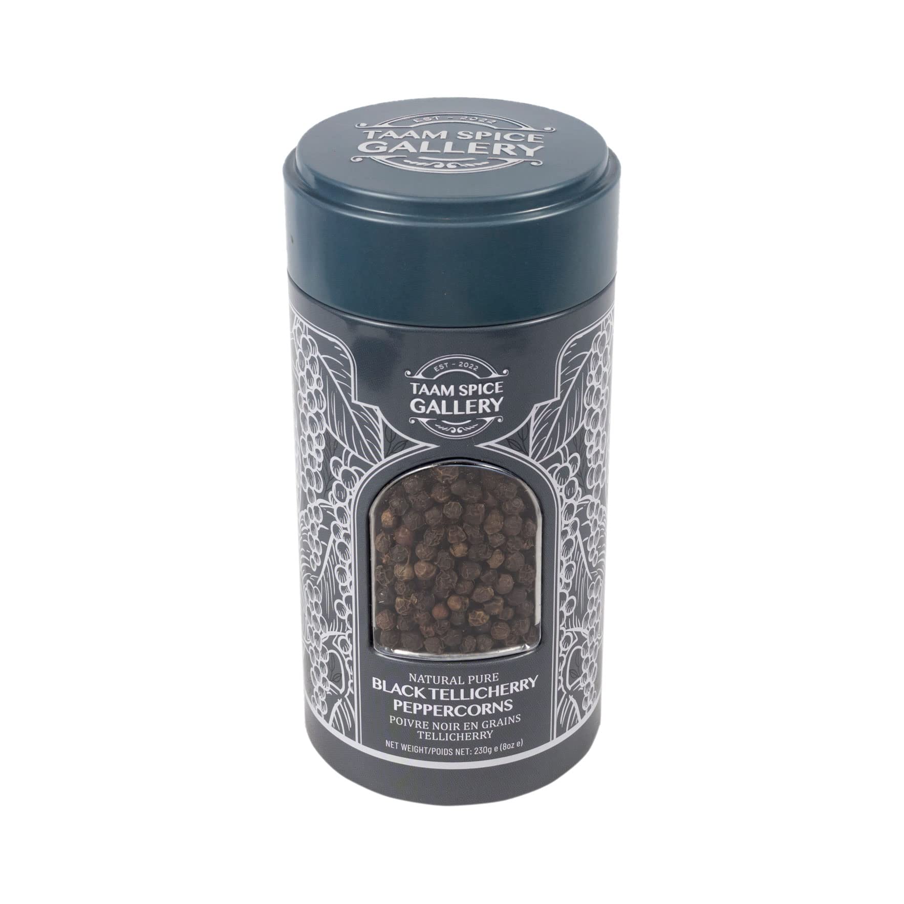 Organic Telicherry Black Peppercorns 230g e