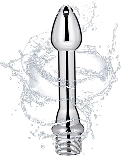 5 agujeros de aluminio nueva boquilla limpia la cabeza de ducha, limpiador de aluminio sistema de limpieza de enjuague (plata)