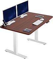 Vista 89 de VIVO DESK-KIT-1B7N-36 - Escritorio eléctrico de pie rústico de 71 x 36 pulgadas, ajuste de altura de memoria, serie 1B, marco negro con parte