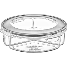 5DM-3 B lmeli S zd rmaz Contal  Kilitli Kapakl  1,35 Litre yuvarlak Erzak Saklama Kab  LC-500