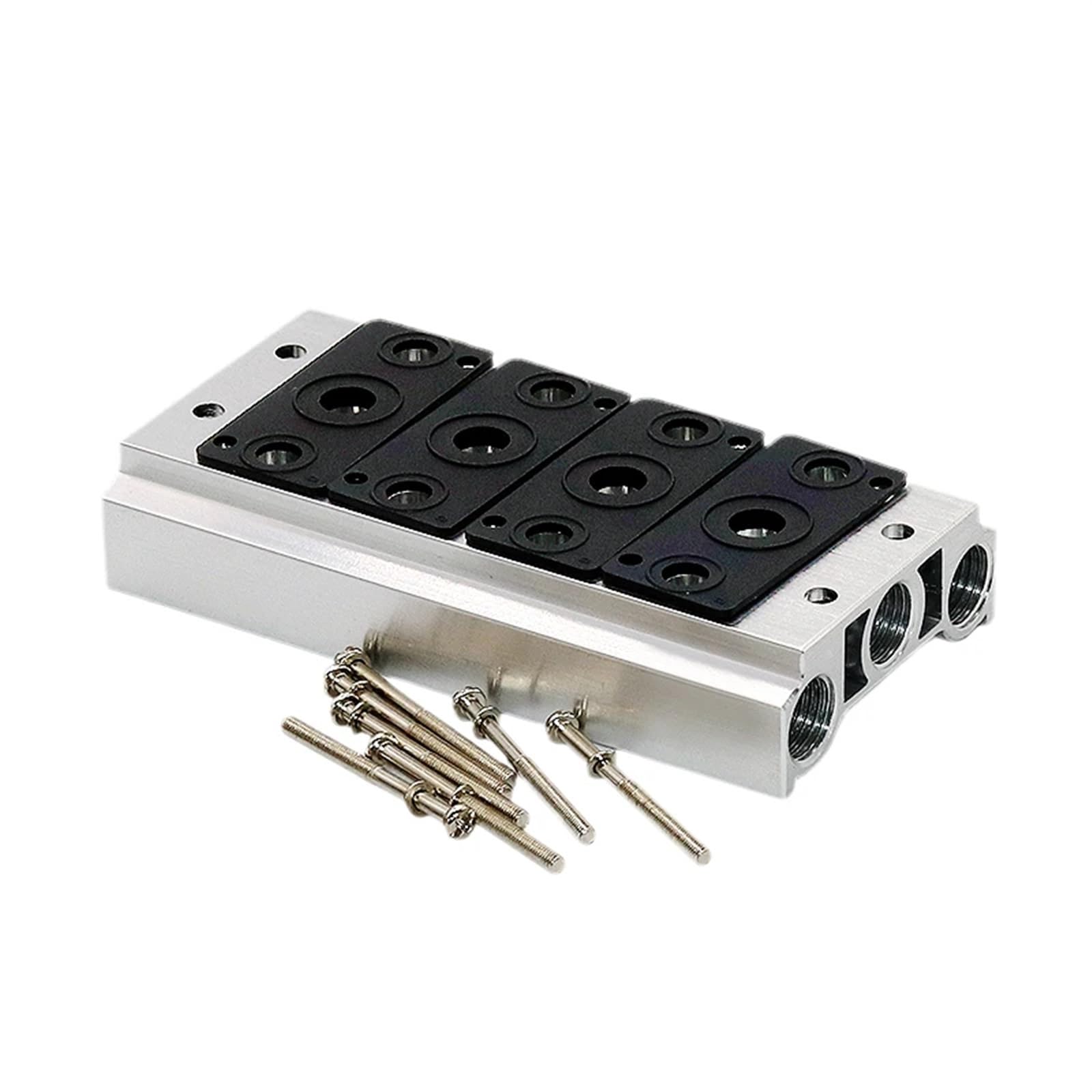 Válvulas solenoides neumáticas 4V210 Colector de Escape de Aire 200M Colector de Base de Placa de válvula con Accesorios 200M-1F 2F 3F 4F 5F 6F 7F 8F-11F(200m-2f)