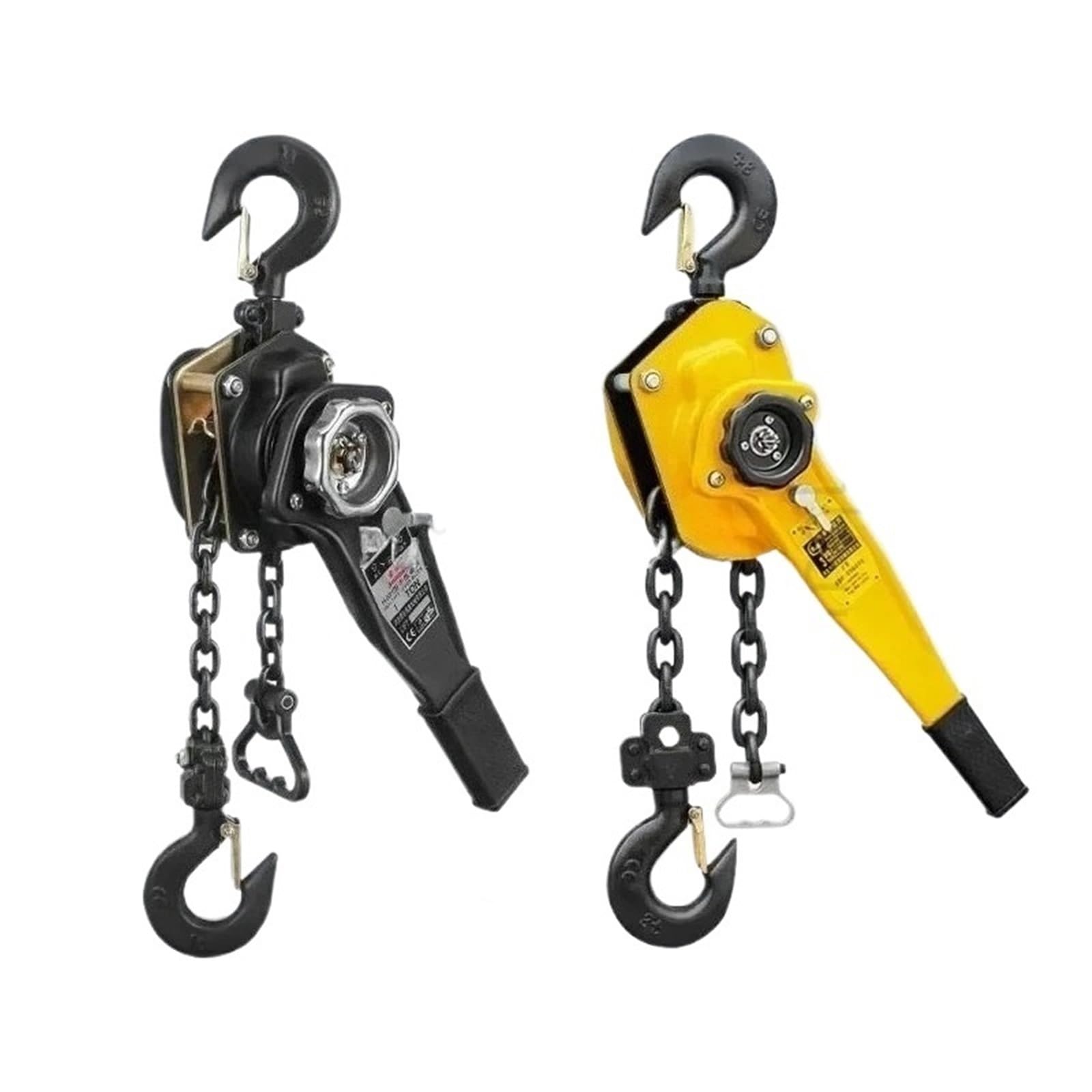 Heber-Kran Manueller Manganstahl-Hakendraht, manueller Zughebewerkzeughebel, kleine Handkette, Zughebekran, 3 m, 0,75/1 t(0.75T 3m chain)
