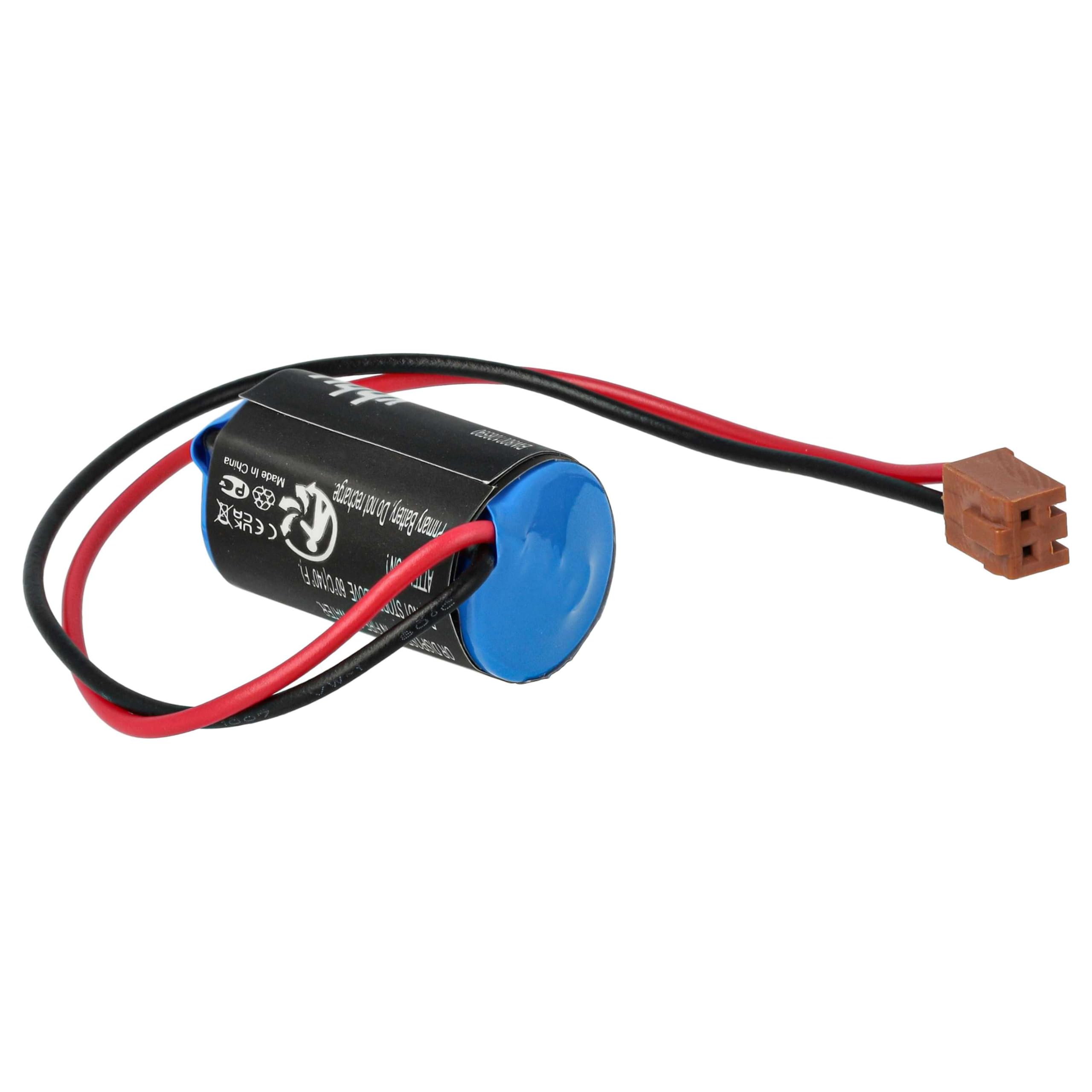 vhbw 5x batteria sostituisce Omron CPM2A-BAT01 per Programmable Logic Controller (1000mAh, 3,6V, Li-Ion)