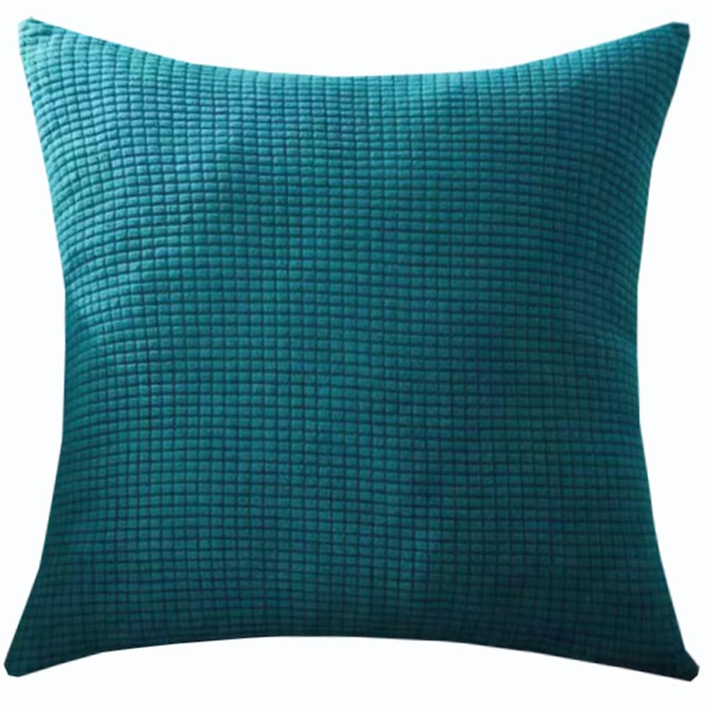 Swj-Swjssb Dark Blue Super King Size Pillow Cases,Square Extra Large Cushion Covers 90X90,70X70,80X80 Cm Soft Stretch Pillow Cover With Invisible Zipper Decorative Pillowcases For Sofa Couch(,40X40 Cm (1Pc))