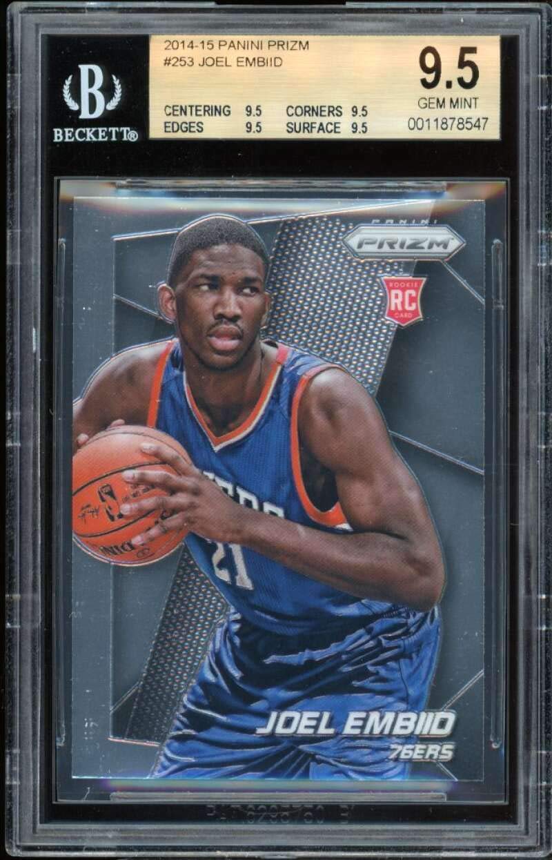 Amazon.com: Joel Embiid Rookie Card 2014-15 Panini Prizm #253 BGS