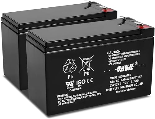 Miniatura 1 de Casil Batería de repuesto para UPS APC Back-UPS XS 1000 de 12 V 7.2 AH  Batería de repuesto BX1000G  Reemplazo de batería APC Back-UPS RS 1500  2