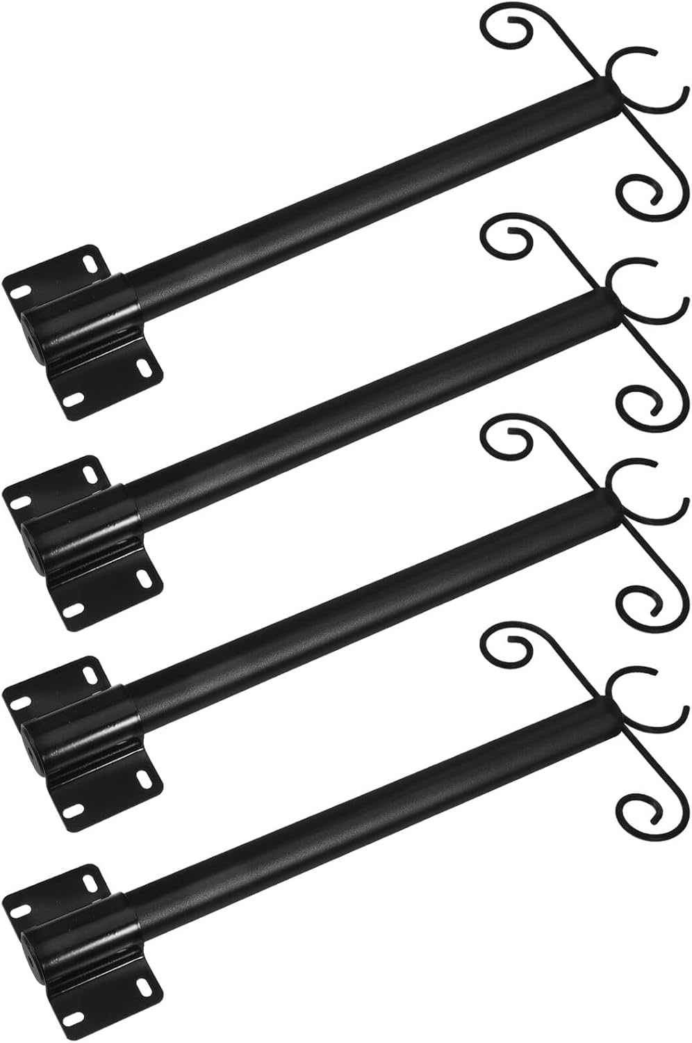 Outdoor Hanging Light Poles and Bird Feeder Holder Poles for Patio Garden, 40cm Heavy-Duty Support Rods, 4pcs Sturdy Outdoor String Light Hangers