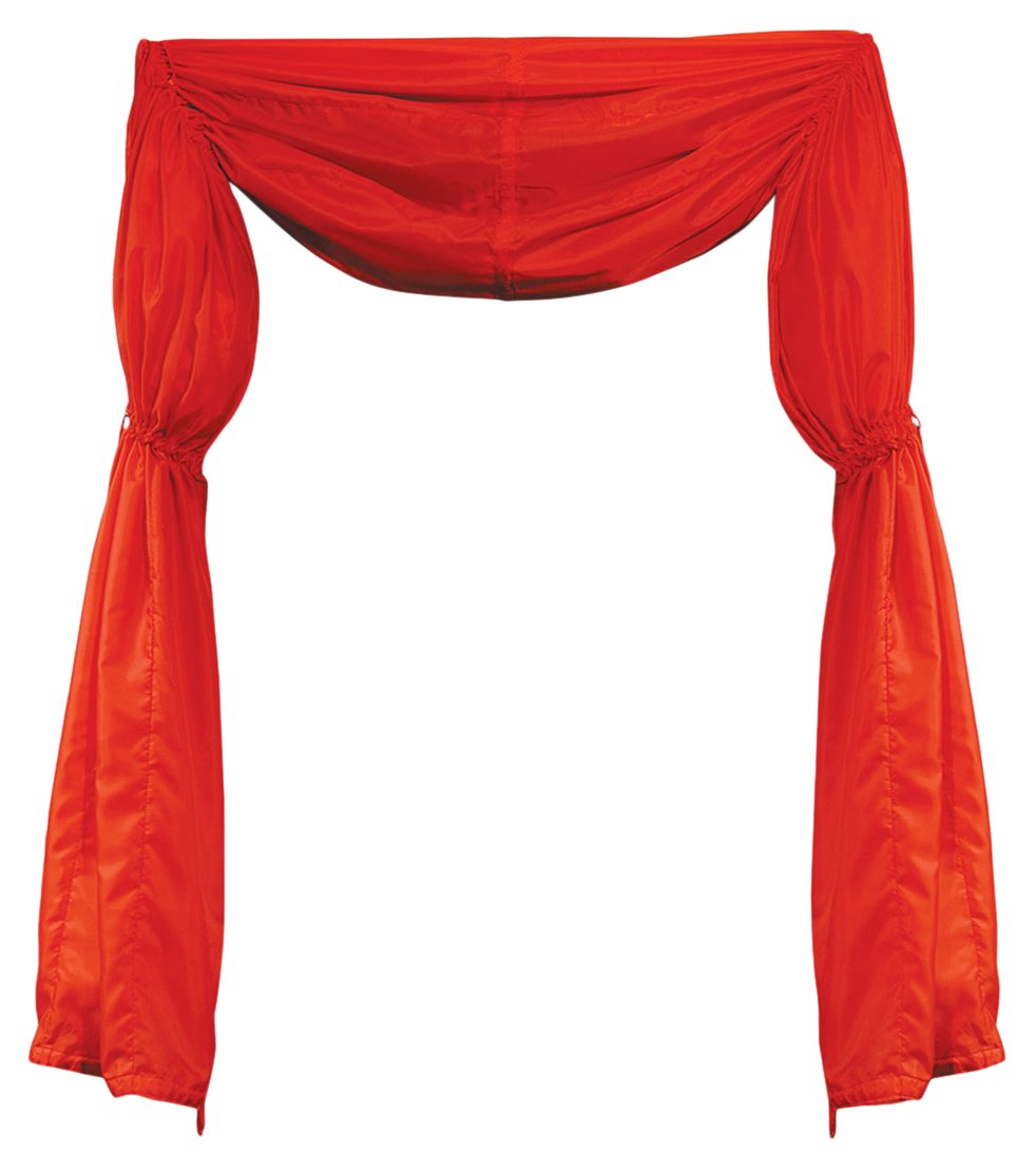 Beistle 54887-R Rideau Tissu Rouge