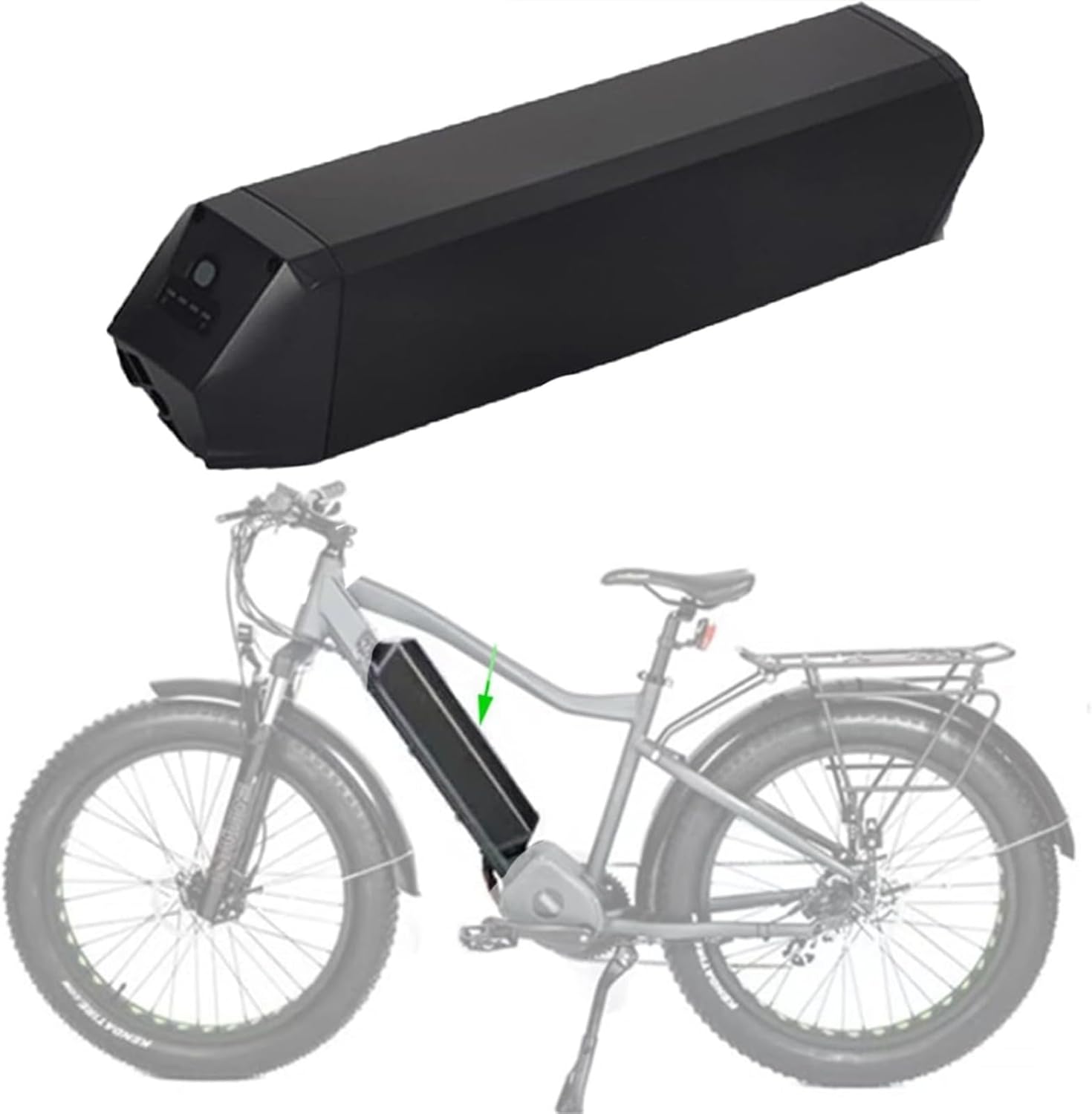 48V 20Ah Eバイクリチウムイオンバッテリー、54.6V 2A充電器付き