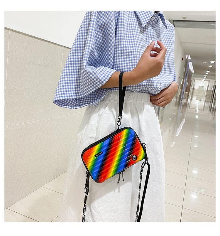 Image of Sling Box Bag with Detachable Shoulder Strap | Suitcase Style Hard Case Cross Body Sling Bag for Girls, Women,BOYS
