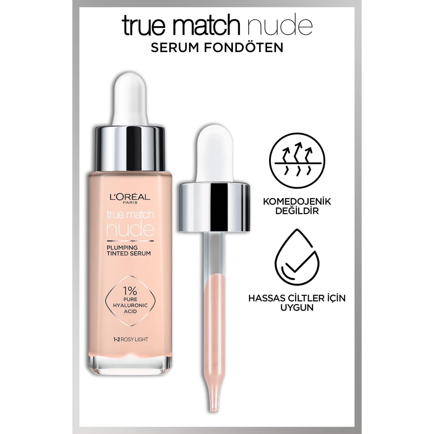L'Oréal Paris True Match Nude Skoncentrowane serum w podkładzie 1-2