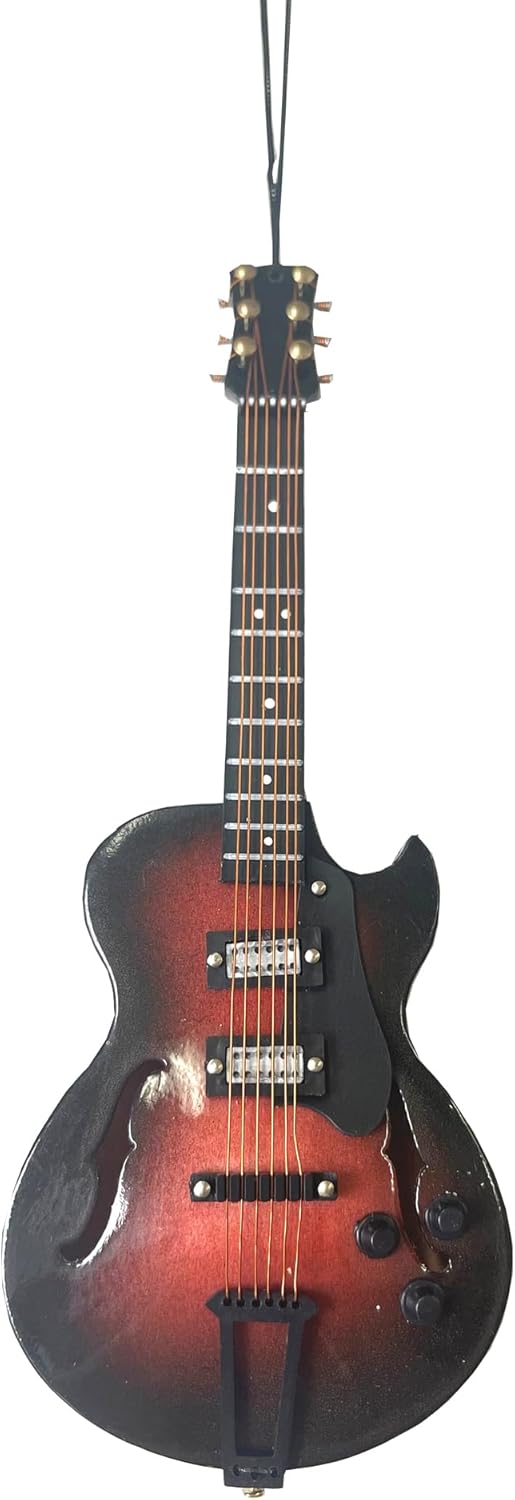 Broadway Gifts Electric Guitar Christmas Tree Ornament Decoration 5 inches Broadway Gifts Electric Guitar Christmas Tree Ornament Decoration 5 inches