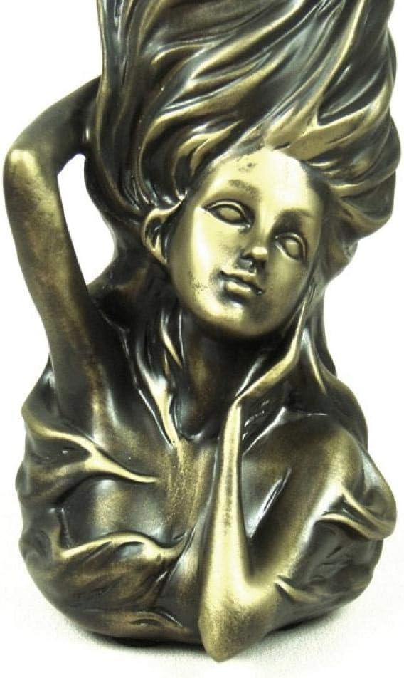Sculpture Sculptures Head Vintage Fashion Lady Bust Vase Handmade Resin Statue Craft Ornaments